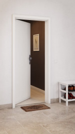 CloseUp-Milieuansicht von GARANT Wohnungseingangstür Authentic Bianco GCK08
