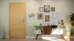 Front-Milieuansicht von GARANT Wohnungseingangstür Corona 833 Authentic Asteiche CePaL