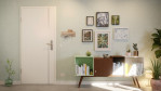 Front-Milieuansicht von GARANT Wohnungseingangstür Corona 850 Authentic Bianco CePaL