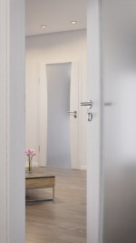 CloseUp-Milieuansicht von HÖRMANN Innentür Rail 2 Eiche Weiß Duradecor DesignLine