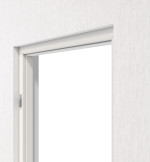 Detail-Ansicht von TEUTO Blockrahmen Weißlack 9016 mit runder Kante