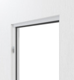 Detailansicht von der Aluminium-Blockzarge Eloxal natur E6EV1 Express für Holztüren - Küffner