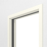 Detailansicht von GARANT Schiebetürsystem in der Wand laufend 9417-60 Snow White CePaL