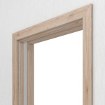 Detailansicht von JELD-WEN Schiebetürsystem in der Wand laufend Classic Eiche Barrique DuriTop