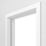 Detailansicht von JELD-WEN Schiebetürsystem in der Wand laufend Classic Samtesche Weiß