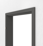 Detailansicht von GARANT Zarge für Nassraumtüren 10622-60 Ebony Resopal mit eckiger Kante