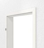 Frontansicht der Zarge von GARANT Schallschutztür-Set Weißlack RAL 9016 mit Zarge