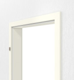 Detailansicht von GARANT Zarge für Wohnungseingangstüren 9417-60 Snow White CePaL mit kleiner Rundkante