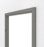 Detailansicht von GARANT Blockrahmen Matt Staubgrau 7037 G-TEC mit runder Kante