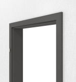Detailansicht von GARANT Zarge für Objektinnentüren 10622-60 Ebony CePaL mit kleiner Rundkante
