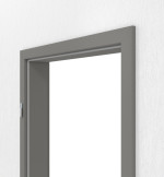 Detailansicht von GARANT Zarge Matt Staubgrau 7037 G-TEC mit kleiner Rundkante