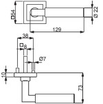 Technische Zeichnung Alaska Square-R - Südmetall