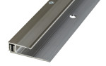 Ansicht von PROVARIO Uni Abschlussprofil Aluminium 7-18mm eloxiert Edelstahl breites Bas. 270cm - Proline