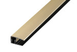 Ansicht von PROVARIOclip Uni Abschlussprofil Aluminium 7-18mm eloxiert Champagne gebürstet 270cm - Proline