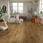 Milieubild Wohnbereich von Eiche Clifton strukturiert 1-Stab Explore Laminat - Wiparquet