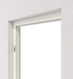 Perspektive in der Wand von Blockrahmen Reinweiß RAL 9010 ProLine Lack Vario mit eckiger Kante - Hörmann