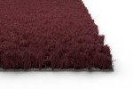 Schräge Detailansicht von Kokosmatte bordeaux 060 100 cm - Entrada