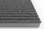 Schräge Detailansicht von Rauhaarripsmatte EASY 20 grau - Entrada