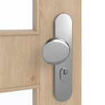 Detailansicht der Oberfläche von GARANT Wohnungseingangstür Authentic Achat GCK08 mit Lichtausschnitt LA-11
