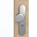 Detailansicht der Oberfläche von GARANT Wohnungseingangstür Quer Authentic Achat GCK08 mit Lichtausschnitt LA-3