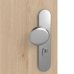 Detailansicht der Oberfläche von GARANT Wohnungseingangstür Authentic Achat GCK08 mit Lichtausschnitt LA-8