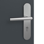Detailansicht der Oberfläche von Groove 49 ProLine Lack Anthrazit RAL 7016 Wohnungseingangstür - Hörmann
