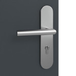 Detailansicht der Oberfläche von Signum 50 Basic Lack Anthrazit RAL 7016 Wohnungseingangstür - Huga