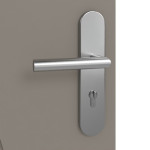 Detailansicht der Oberfläche von Signum 53 Basic Lack Taupe RAL 7048 Wohnungseingangstür - Huga