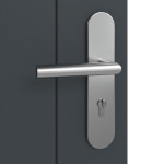 Detailansicht der Oberfläche von Groove 54 ProLine Lack Anthrazit RAL 7016 Wohnungseingangstür - Hörmann