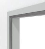 Detailansicht in RAL 7035 von Stahl-Fensterzarge Profil 21120 für Ständerwerk einseitig verglast - Hörmann