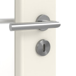 Detailansicht der Oberfläche von Carolina 4 LA Sprosse 2/3 ClassicLine Weißlack Doppelflügeltür inkl. Zarge - Hörmann