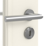 Detailansicht der Oberfläche von Landhaus 2 LA Classic Weißlack Doppelflügeltür inkl. Zarge - Huga