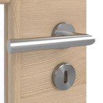 Detailansicht der Oberfläche von GARANT Doppelflügeltür inkl. Zarge Quer Authentic Achat GCK08 mit Lichtausschnitt LA-DIN Sprosse SP0