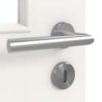 Detailansicht der Oberfläche von GARANT Doppelflügeltür inkl. Zarge Authentic Bianco CPL mit Lichtausschnitt LA-11