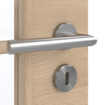 Detailansicht der Oberfläche von GARANT Doppelflügeltür inkl. Zarge Quer Authentic Achat GCK08 mit Lichtausschnitt LA-2 Sprosse SP1