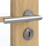 Detailansicht der Oberfläche von GARANT Doppelflügeltür inkl. Zarge Authentic Asteiche GCK08 mit Lichtausschnitt LA-3 Sprosse SP1