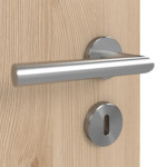 Detailansicht der Oberfläche von GARANT Doppelflügeltür inkl. Zarge Authentic Achat CPL mit Lichtausschnitt LA-4 bandseitig Sprosse SP10