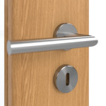 Detailansicht der Oberfläche von GARANT Doppelflügeltür inkl. Zarge Eiche Premium GCK08 mit Lichtausschnitt LA-6 Sprosse SP0