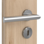 Detailansicht der Oberfläche von GARANT Doppelflügeltür inkl. Zarge Authentic Achat CPL mit Lichtausschnitt LA-6 Sprosse SP2