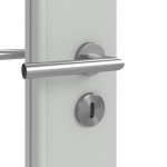 Detailansicht der Oberfläche von Groove 29 LA 8 ProLine Lack Grau RAL 7035 Doppelflügeltür inkl. Zarge - Hörmann