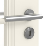 Detailansicht der Oberfläche von Kontura 1 LA Lugano ClassicLine Weißlack Doppelflügeltür inkl. Zarge - Hörmann