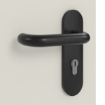Detailansicht der Oberfläche von Innentür-Set Stahl Mehrzwecktür STU/STS MZ-1 mit LA-B1 inkl. Eckzarge - Hörmann