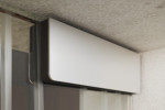 Detailansicht von Linie 1 Motiv klar Glaspendeltür mit festem Seitenteil DORMA Mundus BTS Variante 2 - Erkelenz