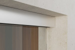Detailansicht von Selina Motiv matt 2-flg. Glasschiebetür mit zwei festen Seitenteilen Sigma Flexible Variante 3 - Erkelenz