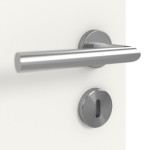 Detailansicht der Oberfläche von Weiß ähnlich RAL 9016 LA 24 mittig Mattlack Basic Innentür - Huga