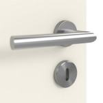 Detailansicht der Oberfläche von Reinweiß RAL 9010 LA 24 bandseitig ProLine Lack Innentür - Hörmann