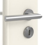 Detailansicht der Oberfläche von Reinweiß RAL 9010 LA 24 schlossseitig ProLine Lack Innentür - Hörmann