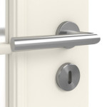 Detailansicht der Oberfläche von Georgia 1 LA Sprosse 2/4 ClassicLine Weißlack Innentür - Hörmann