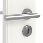 Detailansicht der Oberfläche von Georgia 4 LA Sprosse 1/3 ClassicLine Weißlack Innentür - Hörmann