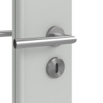 Detailansicht der Oberfläche von Groove 15 LA 24 schlossseitig ProLine Lack Grau RAL 7035 Innentür - Hörmann